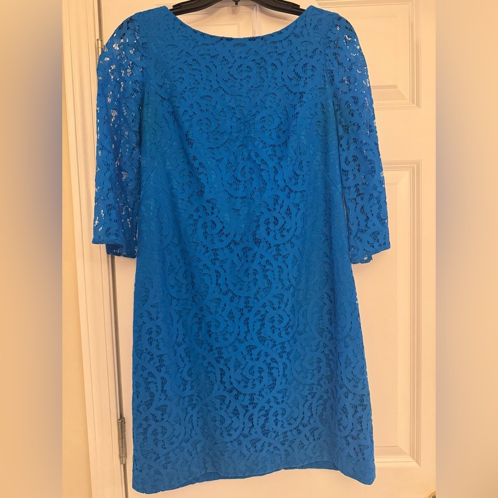 Nine & Co. Vibrant Blue Lace Dress